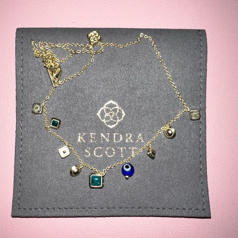 KENDRA SCOTT GEMMA STRAND NECKLACE TEAL